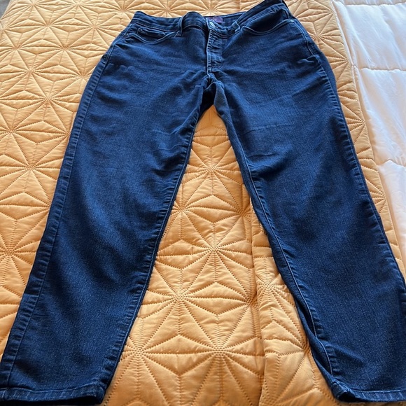 NYDJ Clarissa Ankle Pants in Dark Wash five pocket style size 6. #M10M45T - Picture 1 of 11